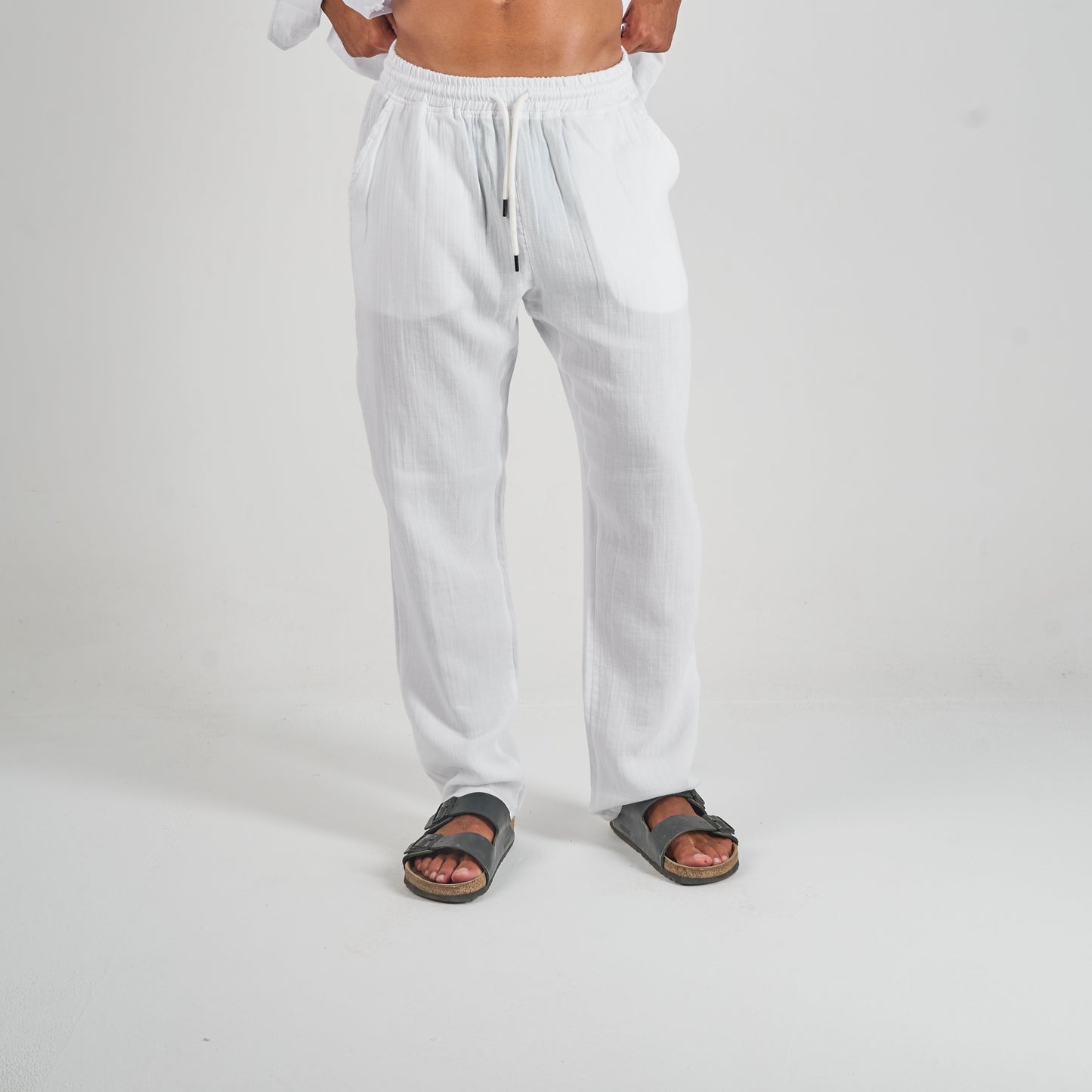 White Linen Pants