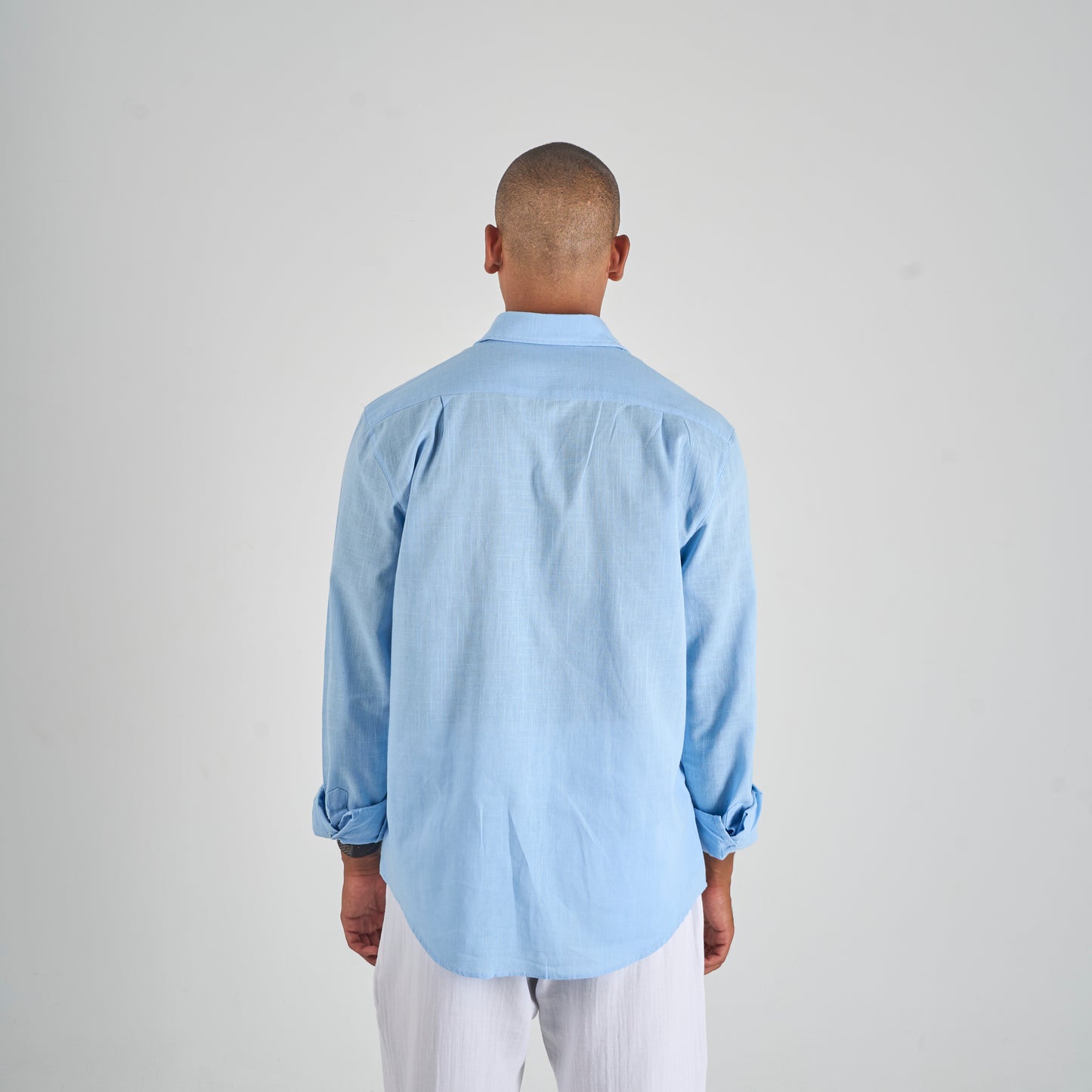 Sky Blue Linen Shirt