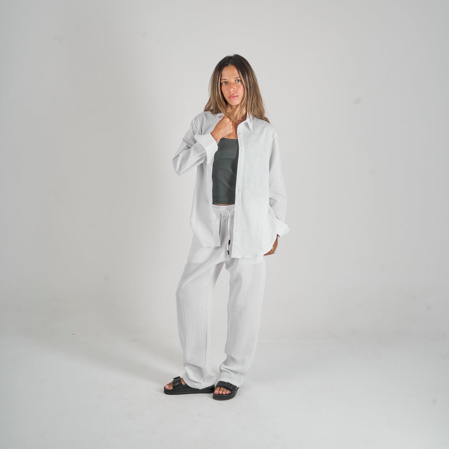 White Linen Shirt