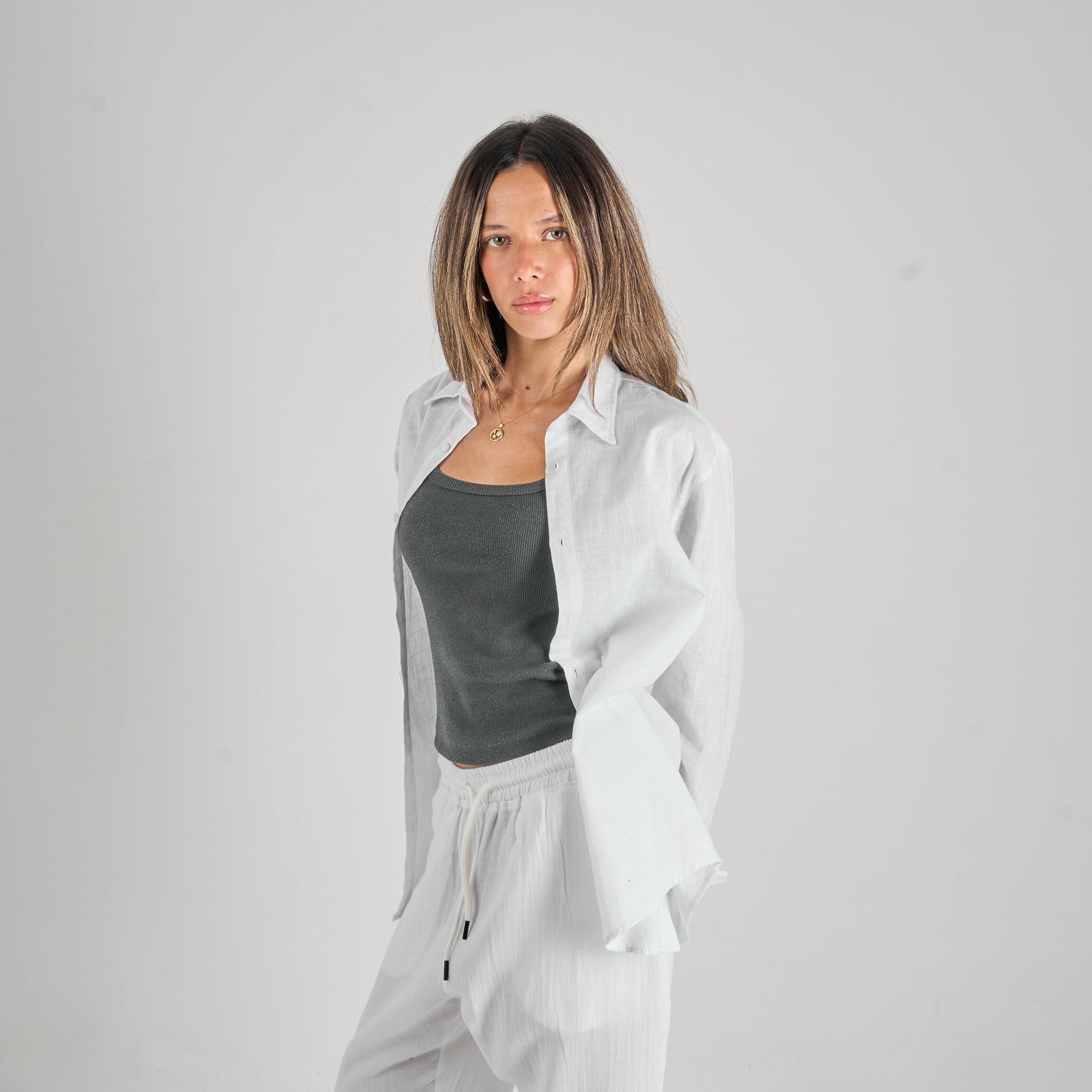 White Linen Shirt