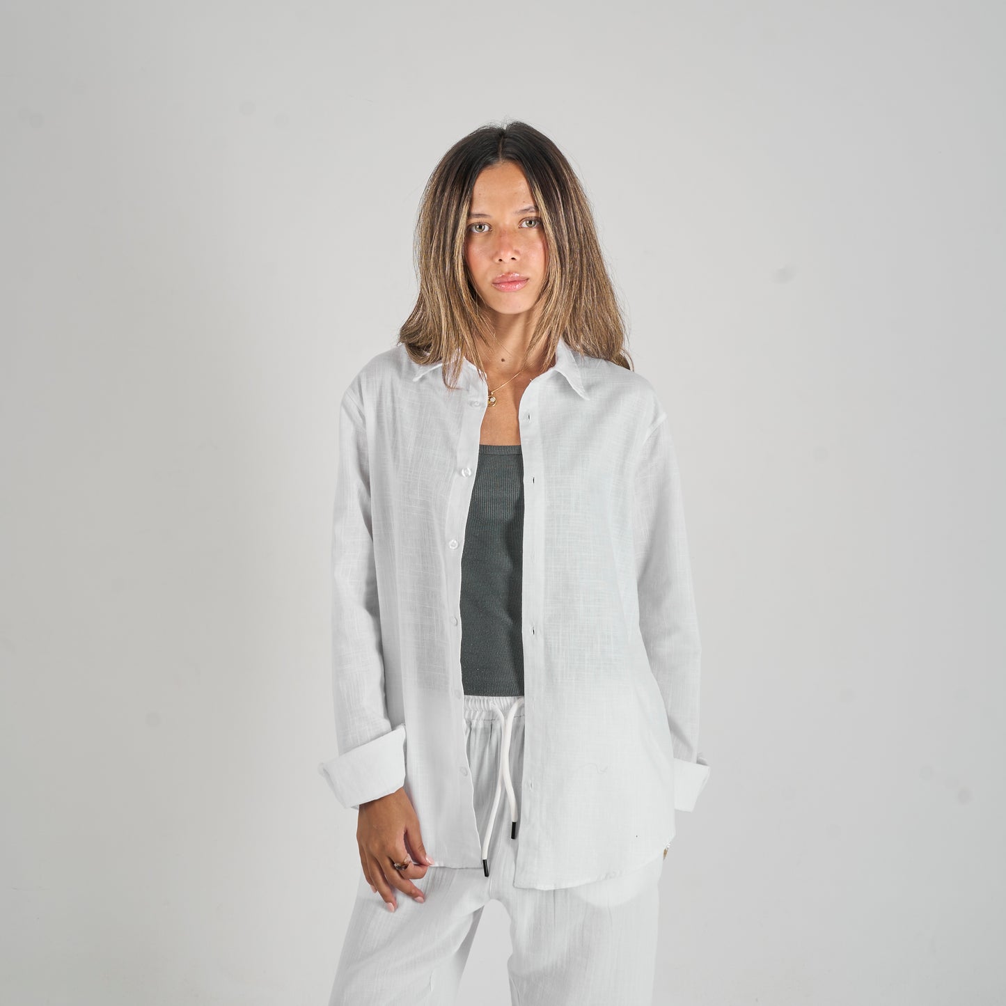 White Linen Shirt