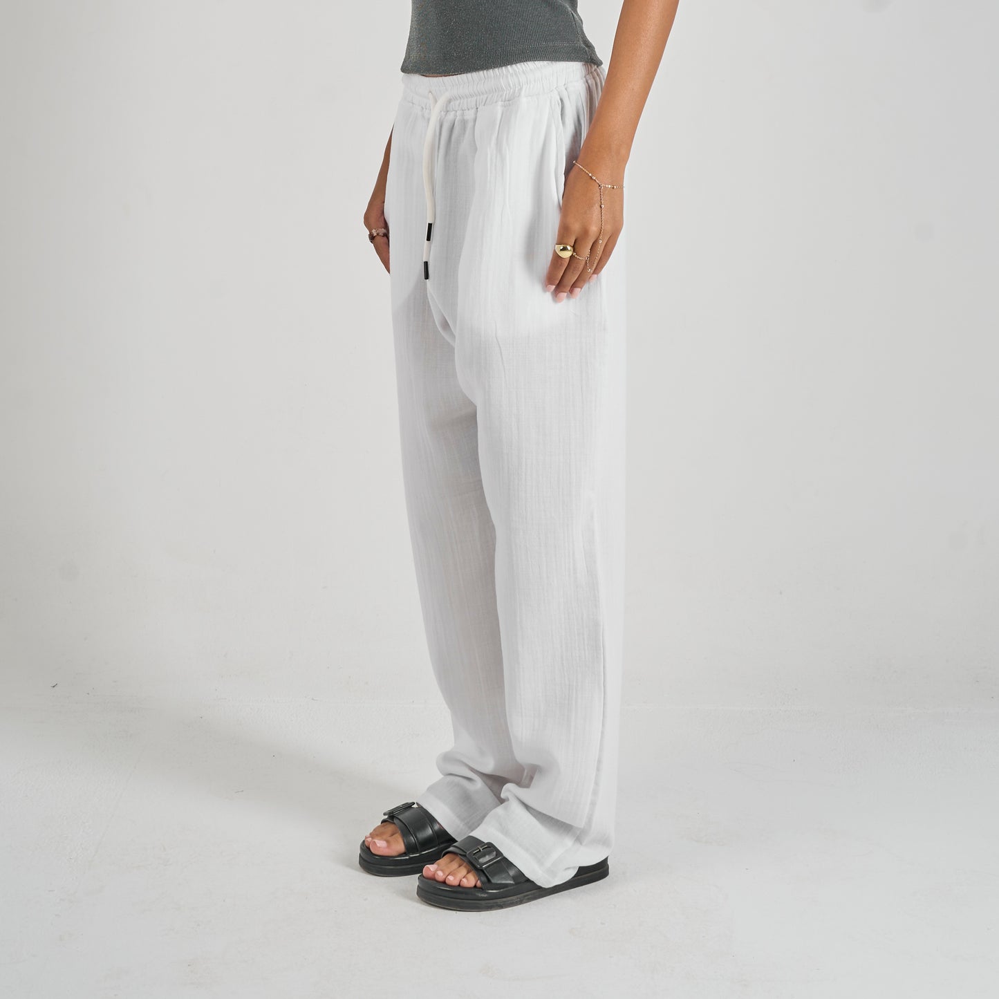 White Linen Pants