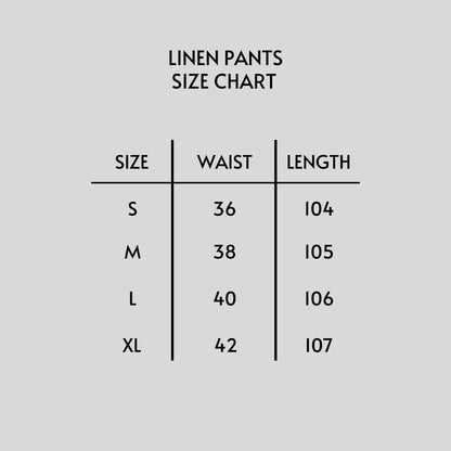 Beige Linen Pants