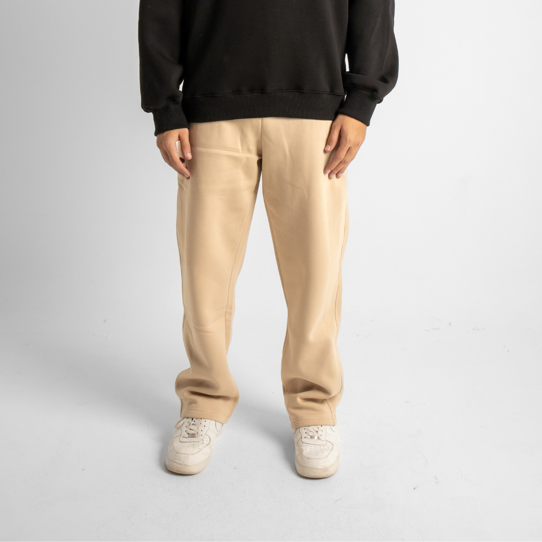 Relaxed Sweatpants - Beige