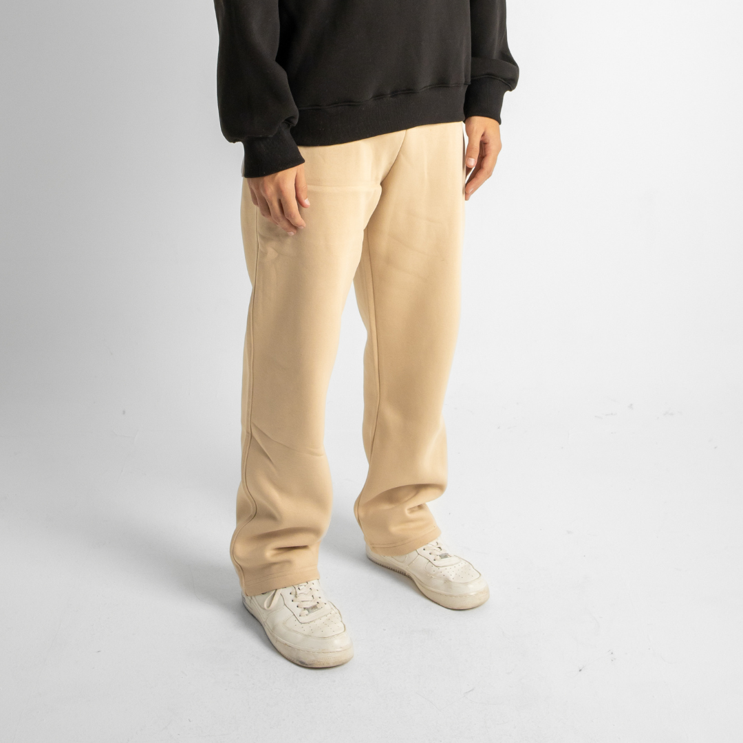 Relaxed Sweatpants - Beige