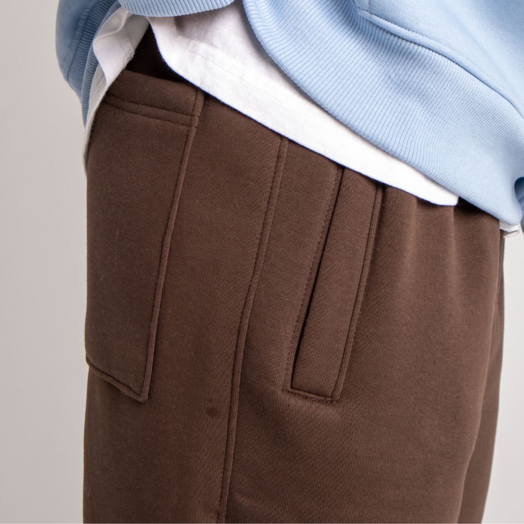 Relaxed Sweatpants - Brown