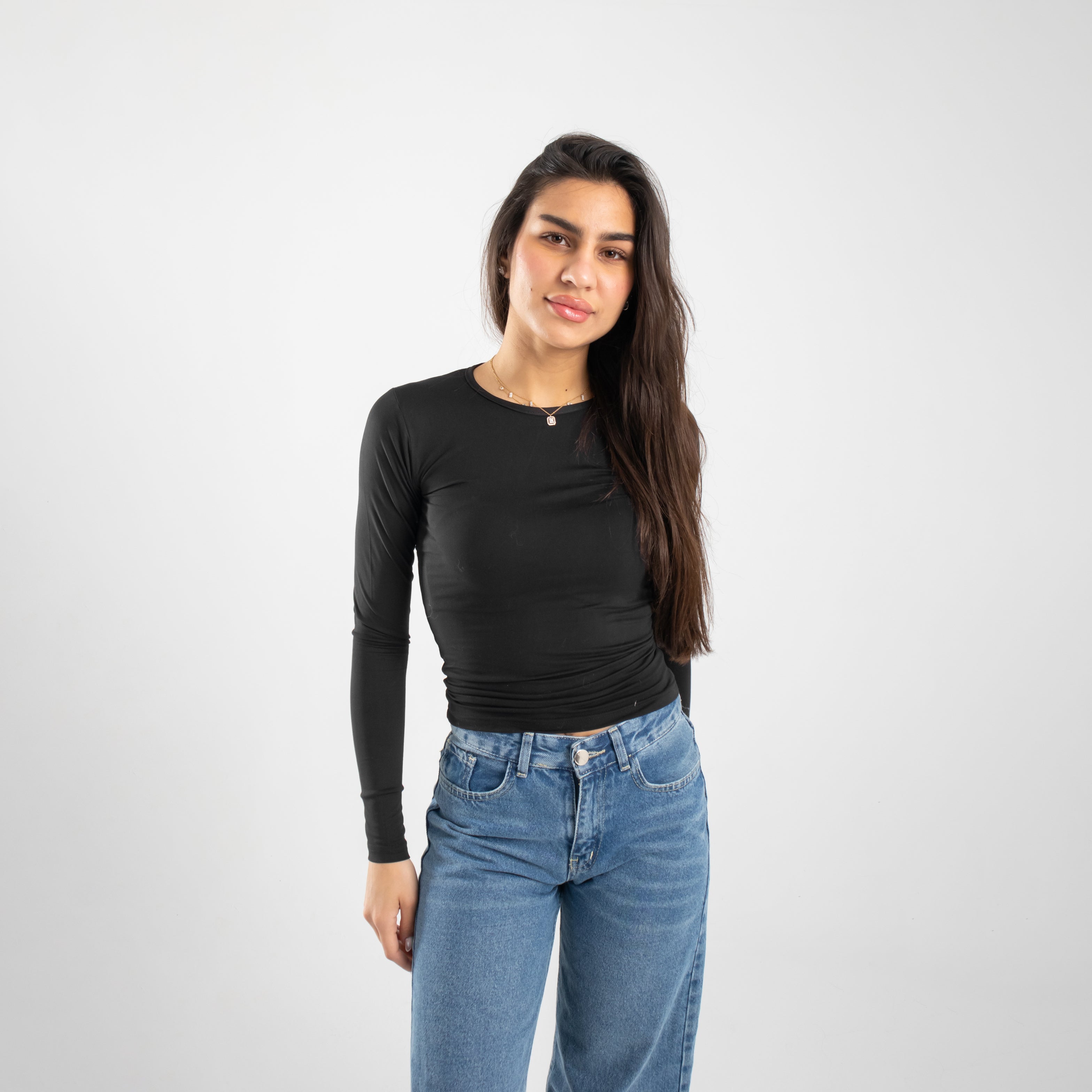 Microfiber Long Sleeve Top