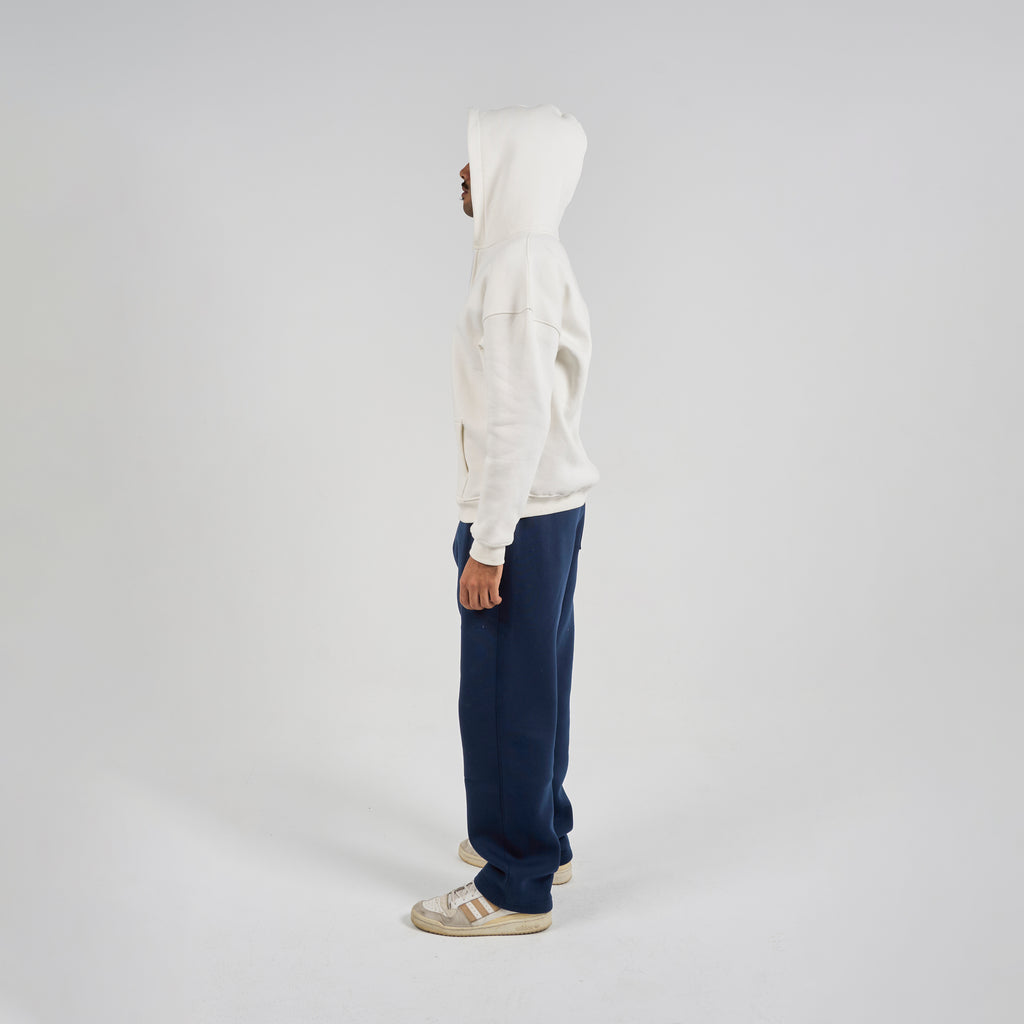 Drop Shoulder Zip-up - White