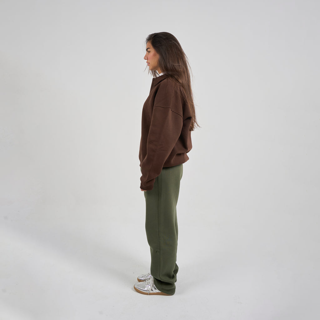 Polo Crewneck - Brown