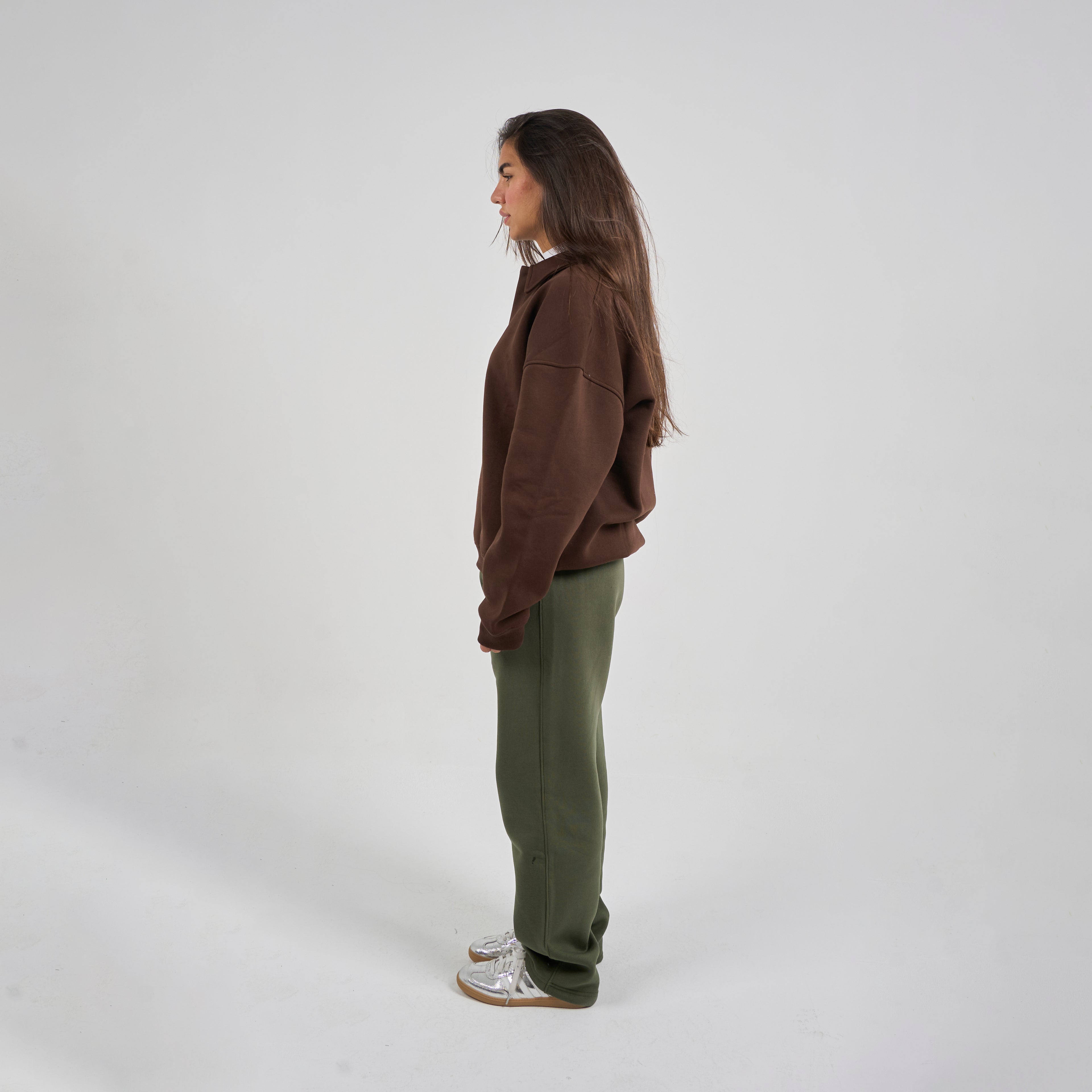 Polo Crewneck - Brown