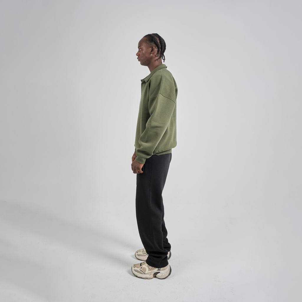 Polo Crewneck - Olive