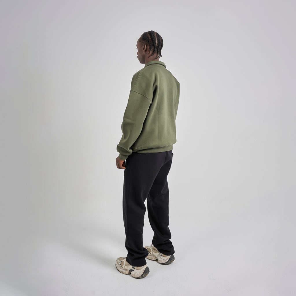 Polo Crewneck - Olive