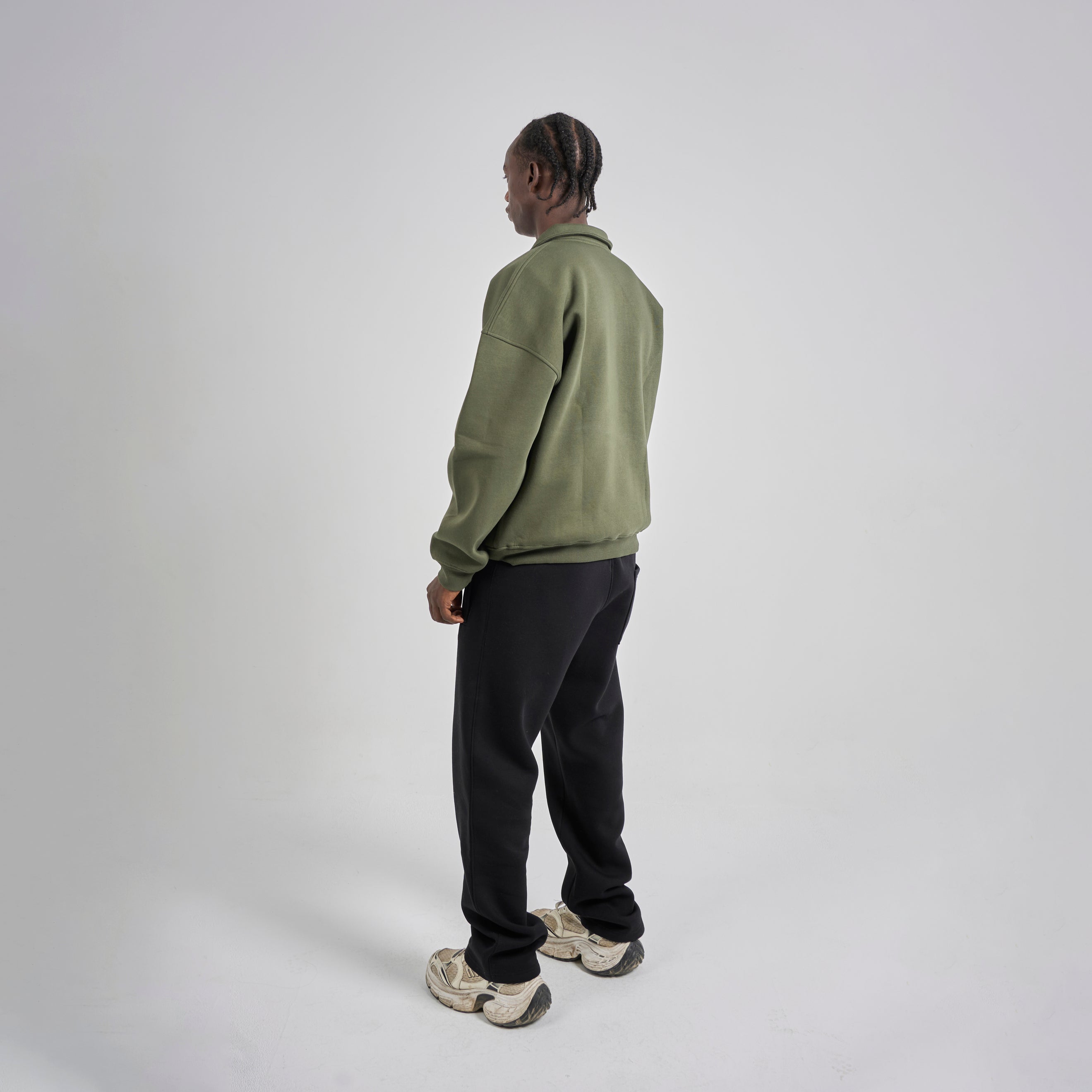 Polo Crewneck - Olive