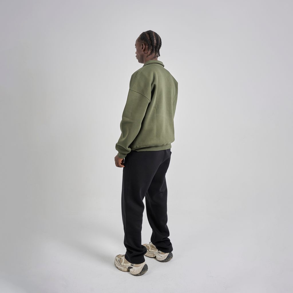 Polo Crewneck - Olive