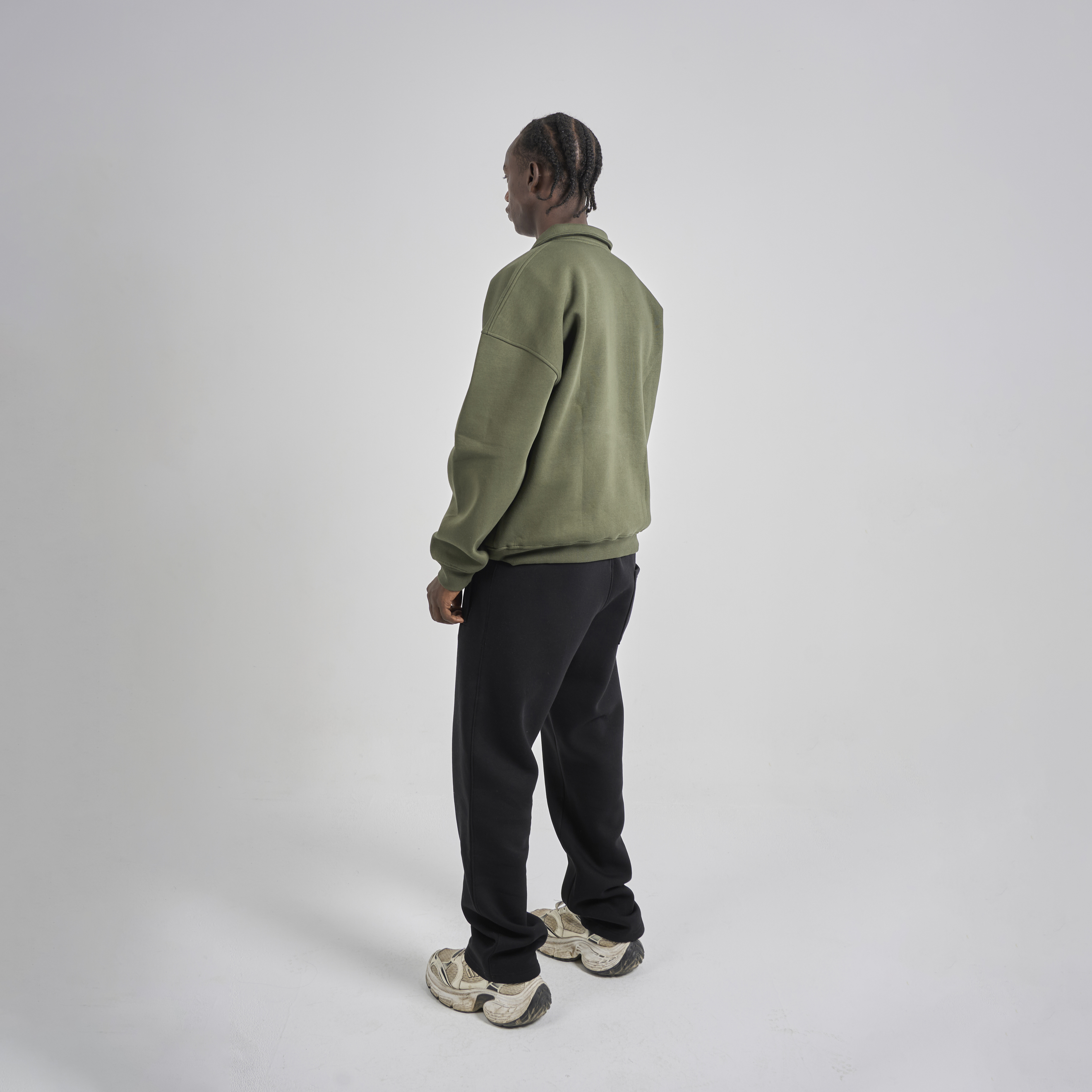 Polo Crewneck - Olive