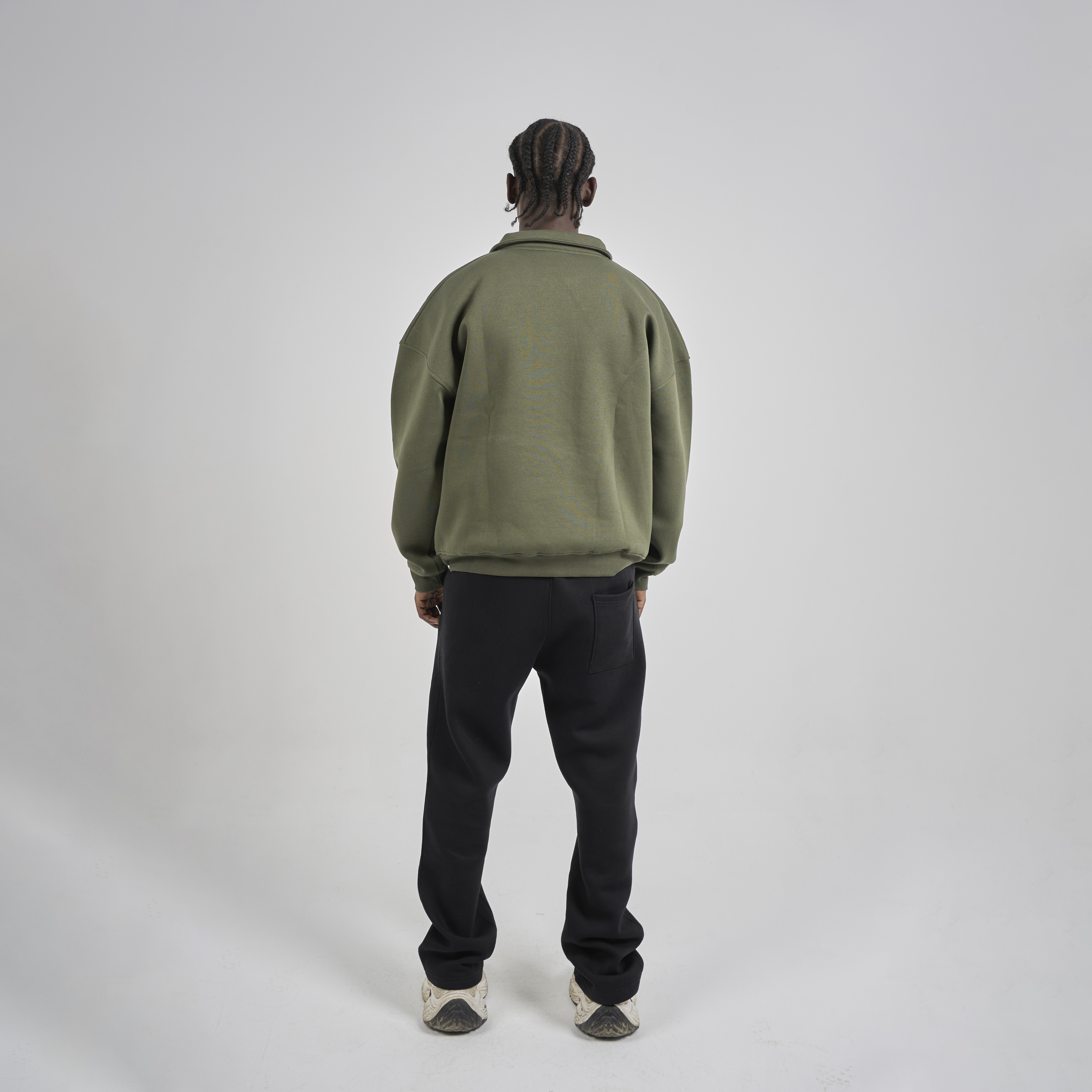 Polo Crewneck - Olive