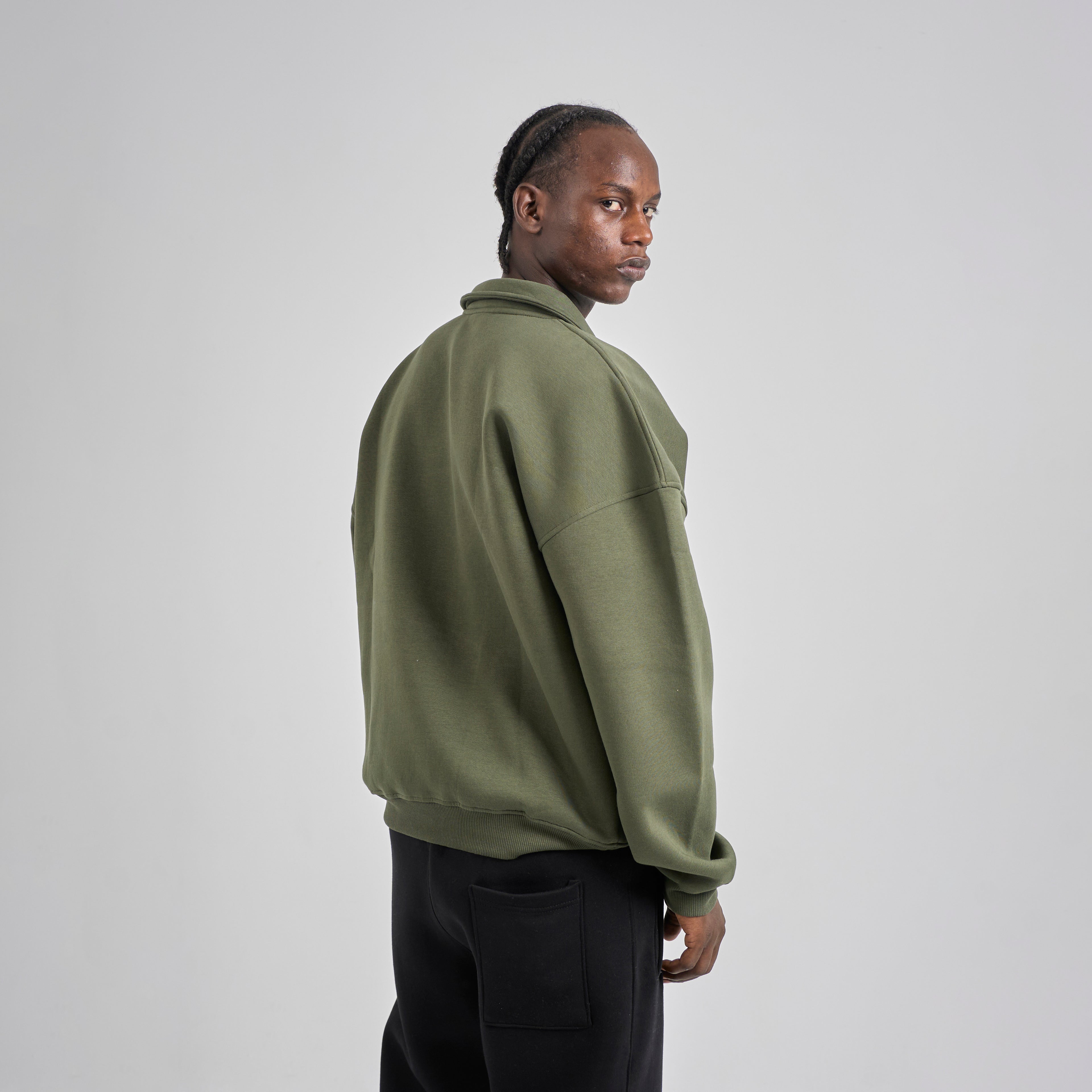 Polo Crewneck - Olive