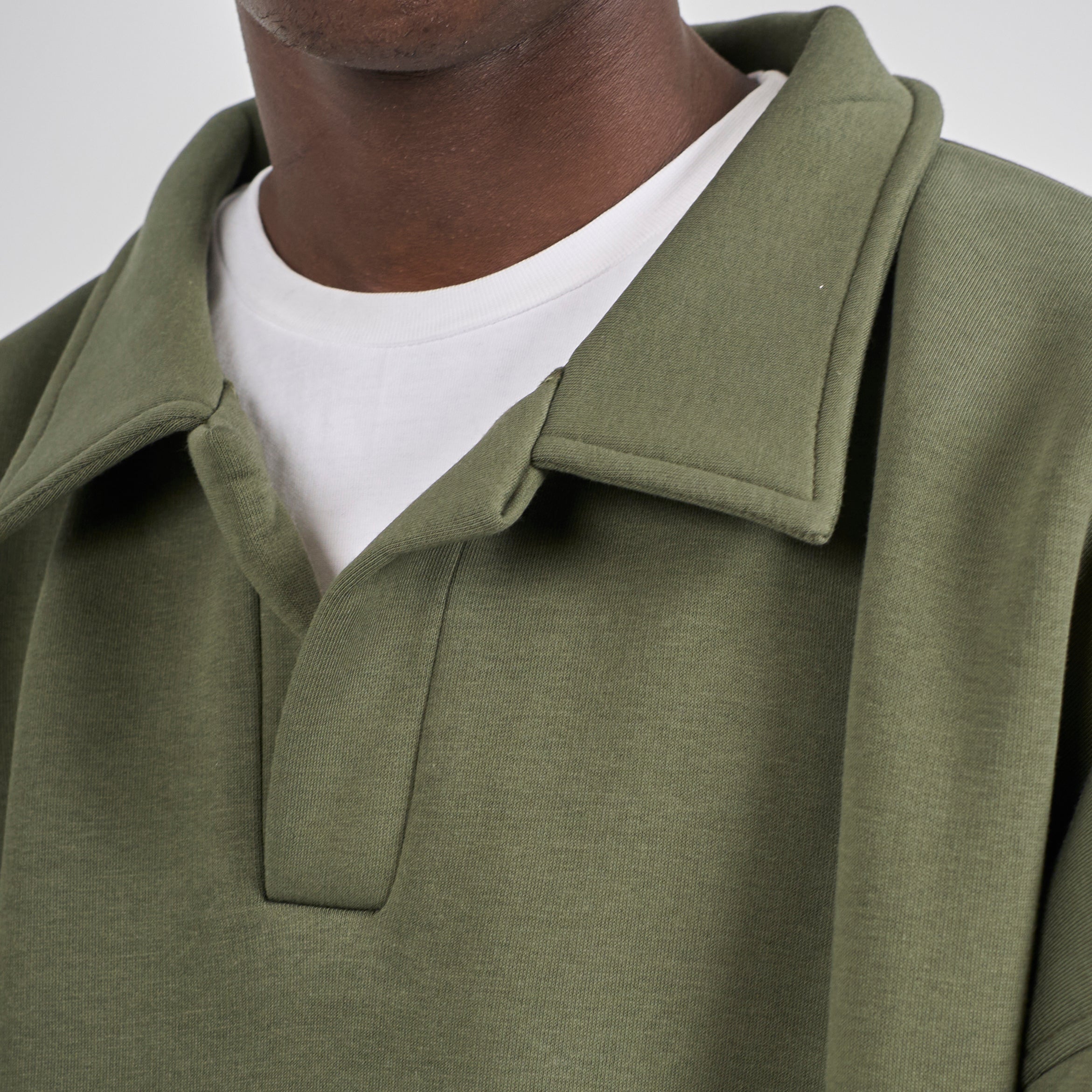 Polo Crewneck - Olive