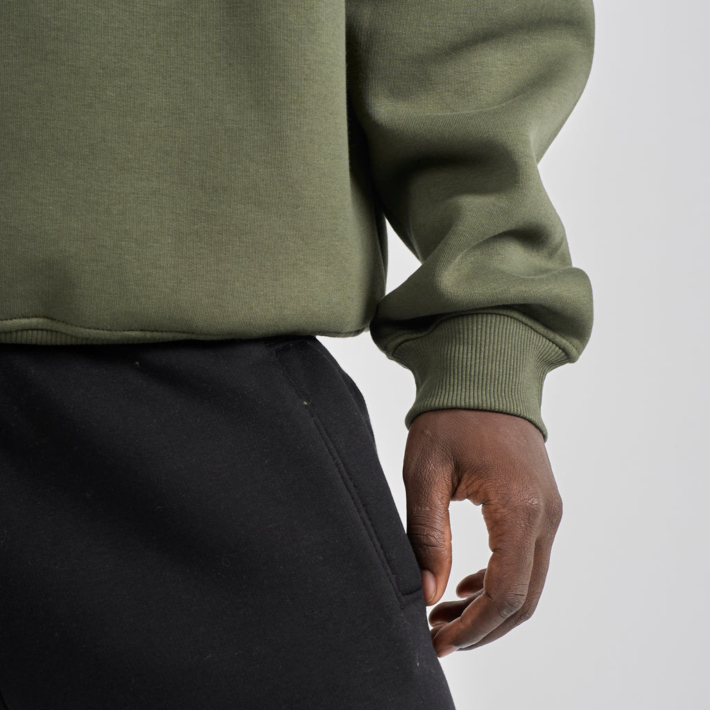 Polo Crewneck - Olive