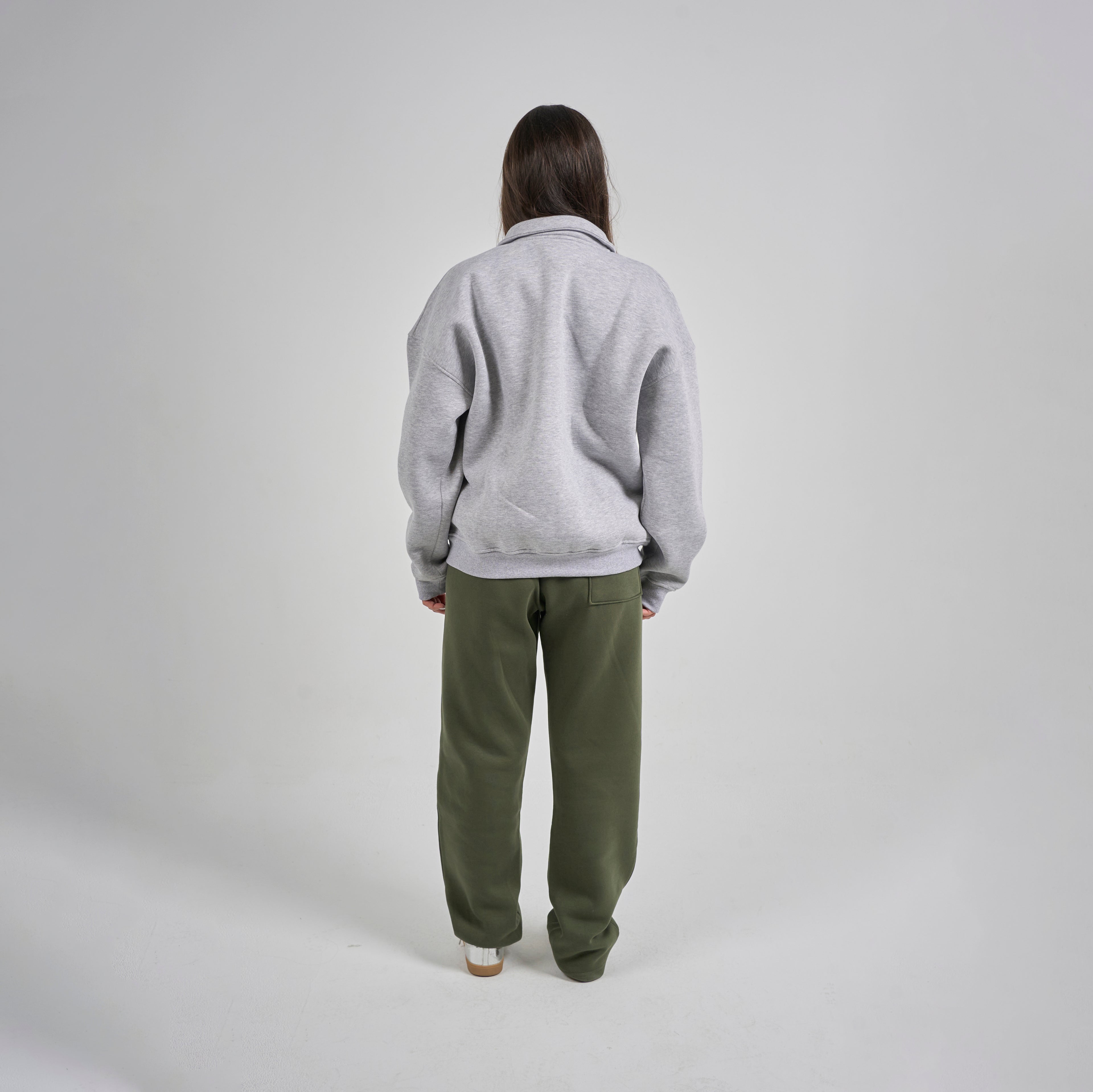 Polo Crewneck - Light Grey