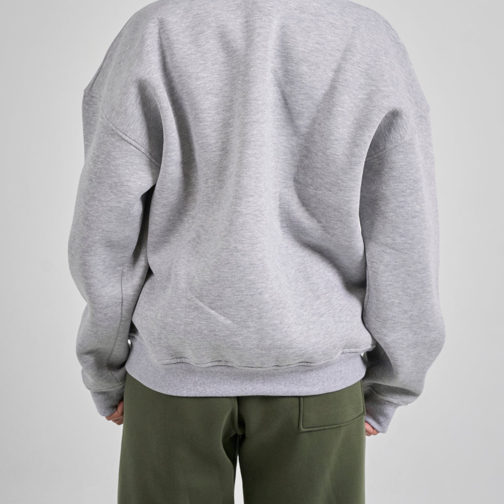 Polo Crewneck - Light Grey