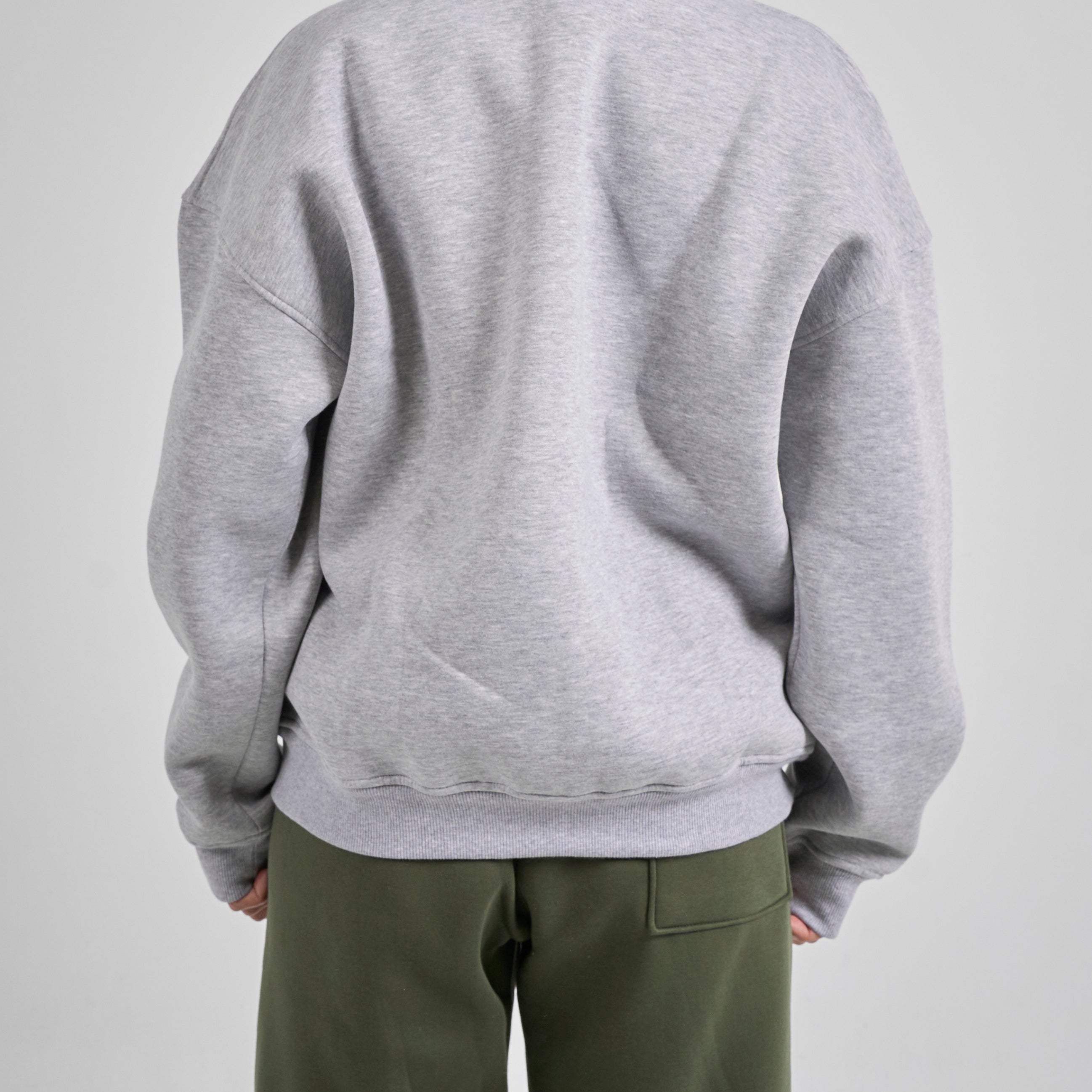 Polo Crewneck - Light Grey