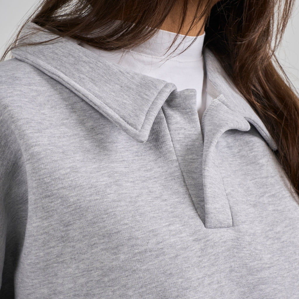 Polo Crewneck - Light Grey