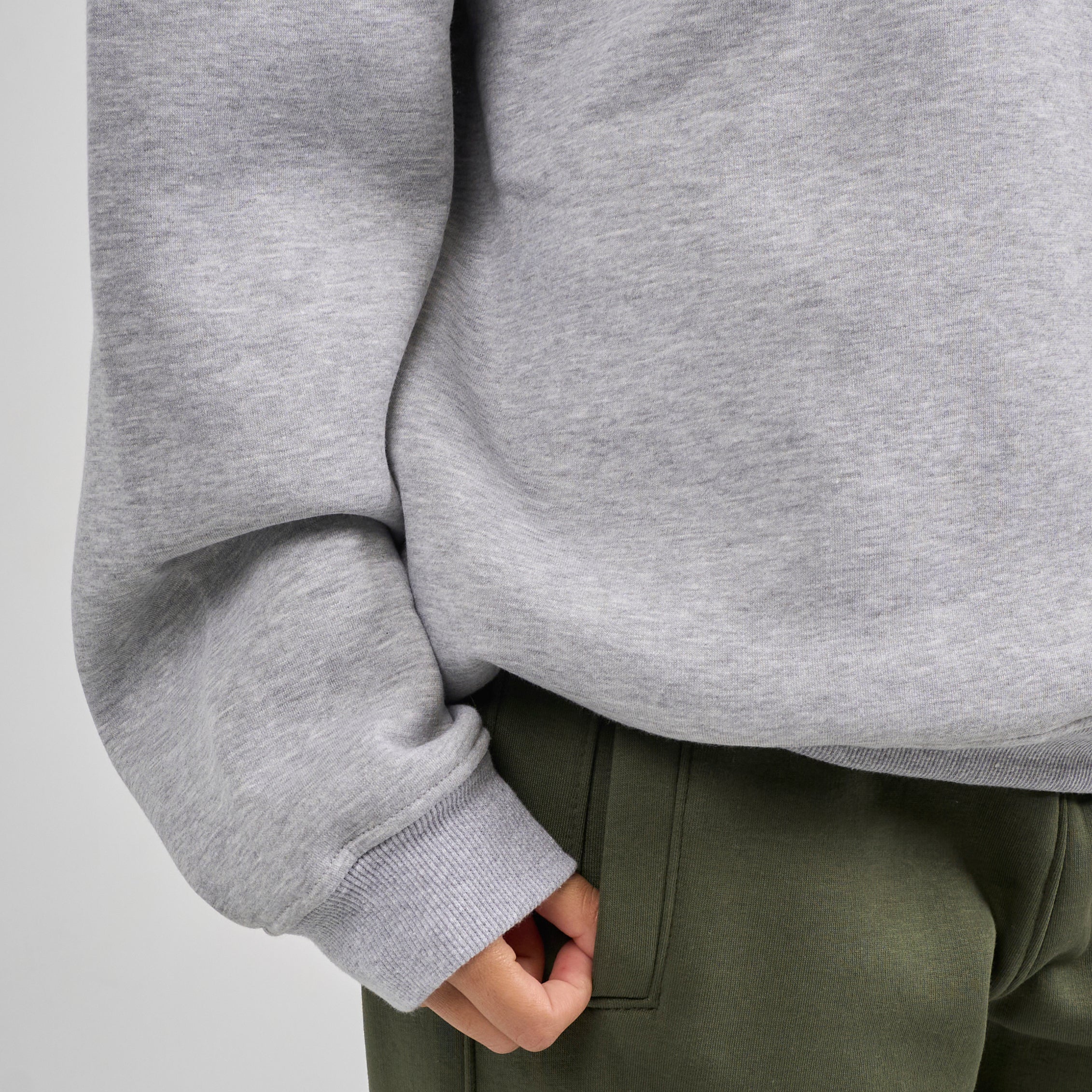 Polo Crewneck - Light Grey