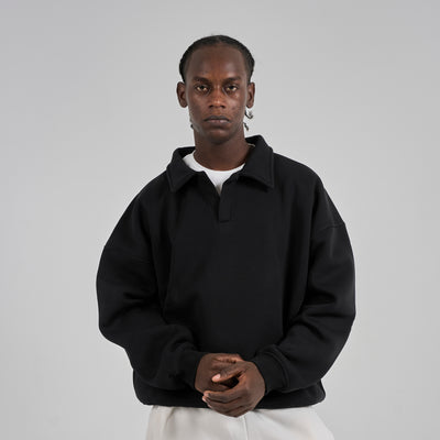 Polo Crewneck - Black
