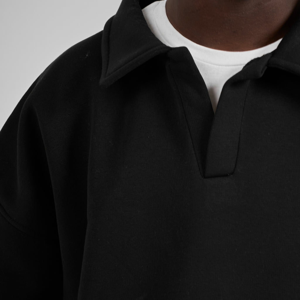 Polo Crewneck - Black