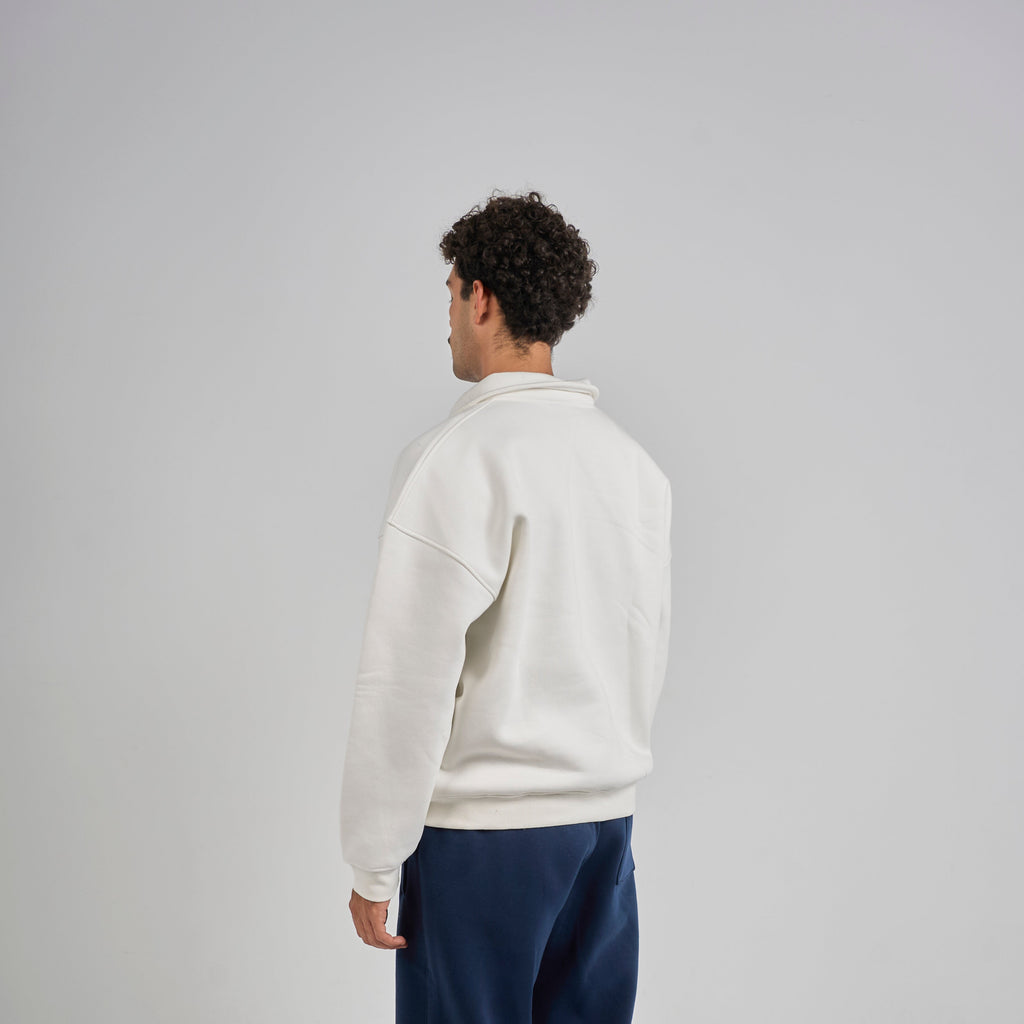 Polo Crewneck - White