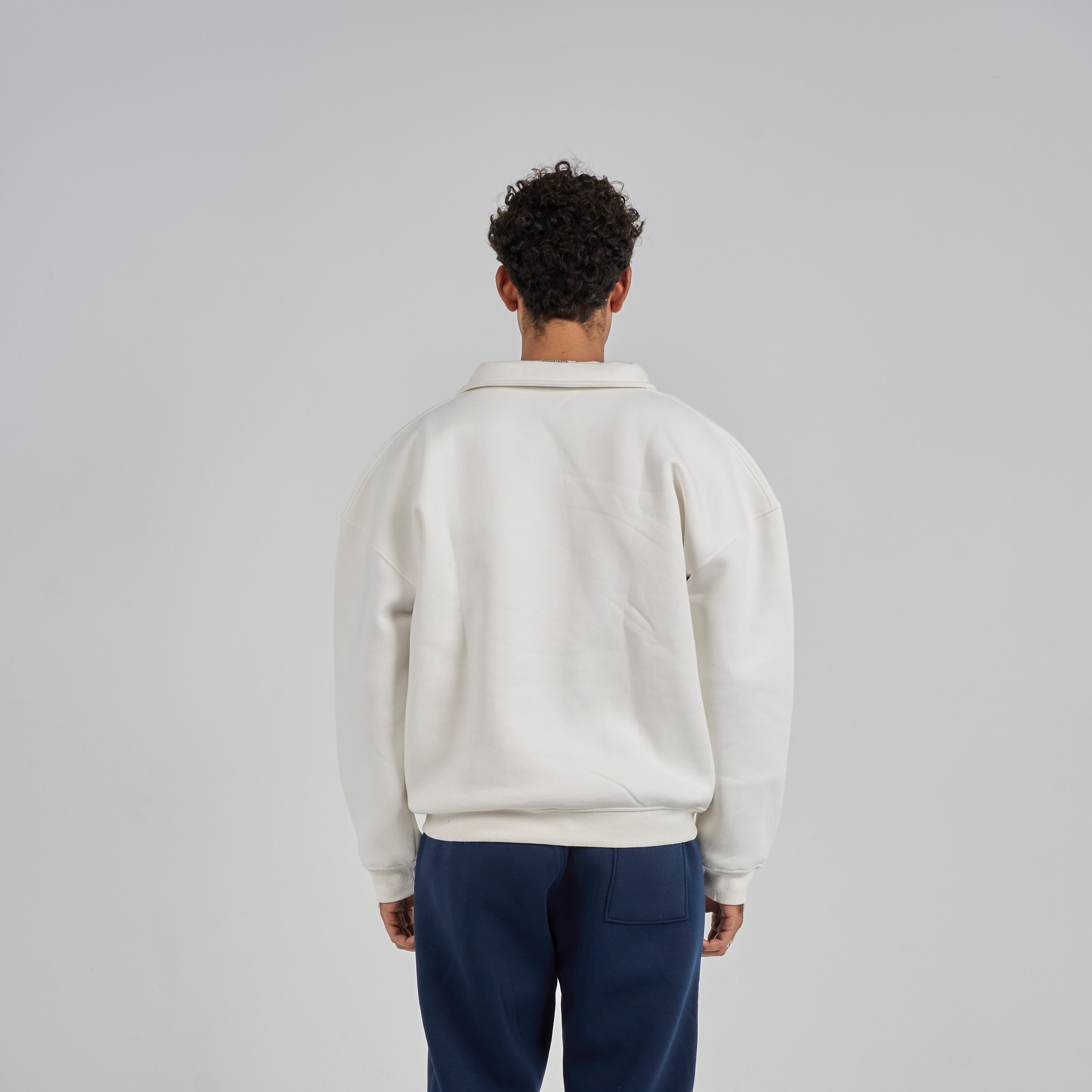 Polo Crewneck - White