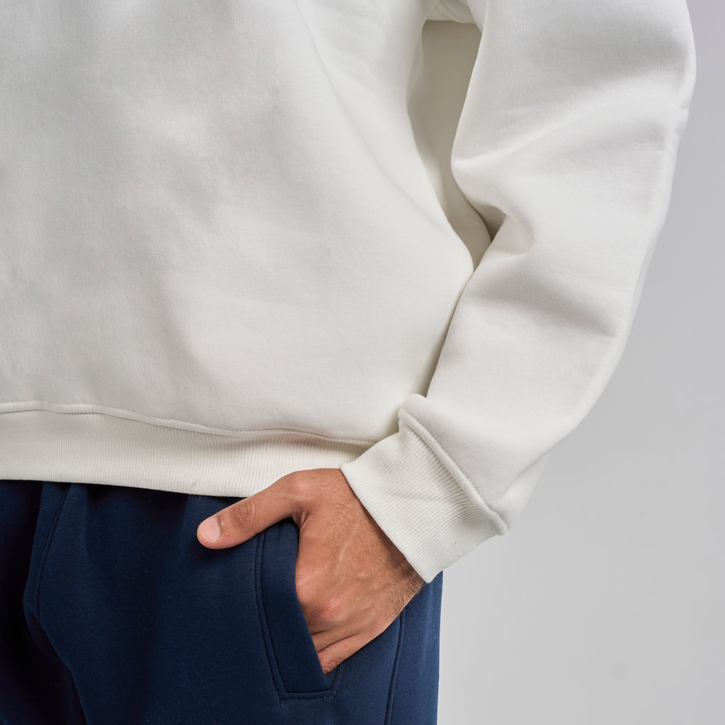 Polo Crewneck - White