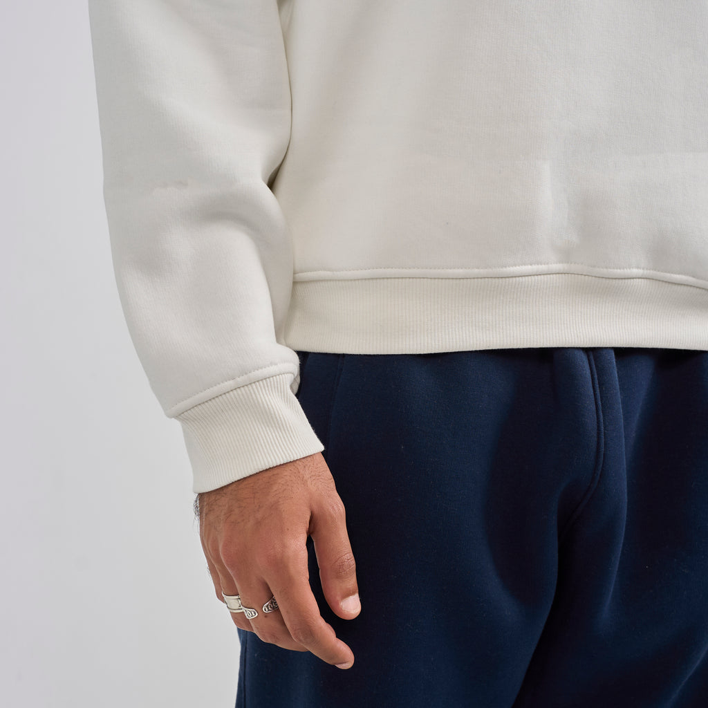 Polo Crewneck - White