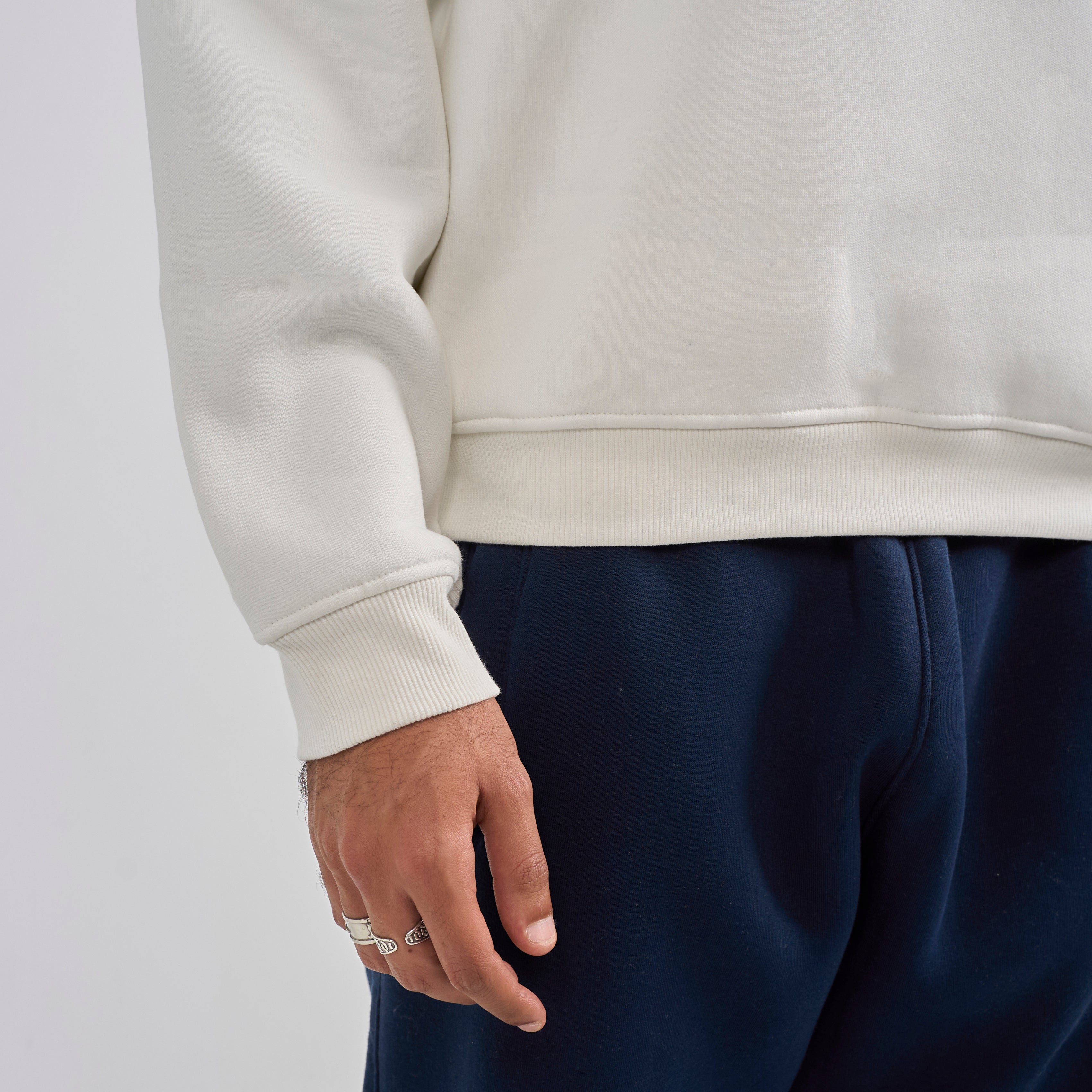 Polo Crewneck - White