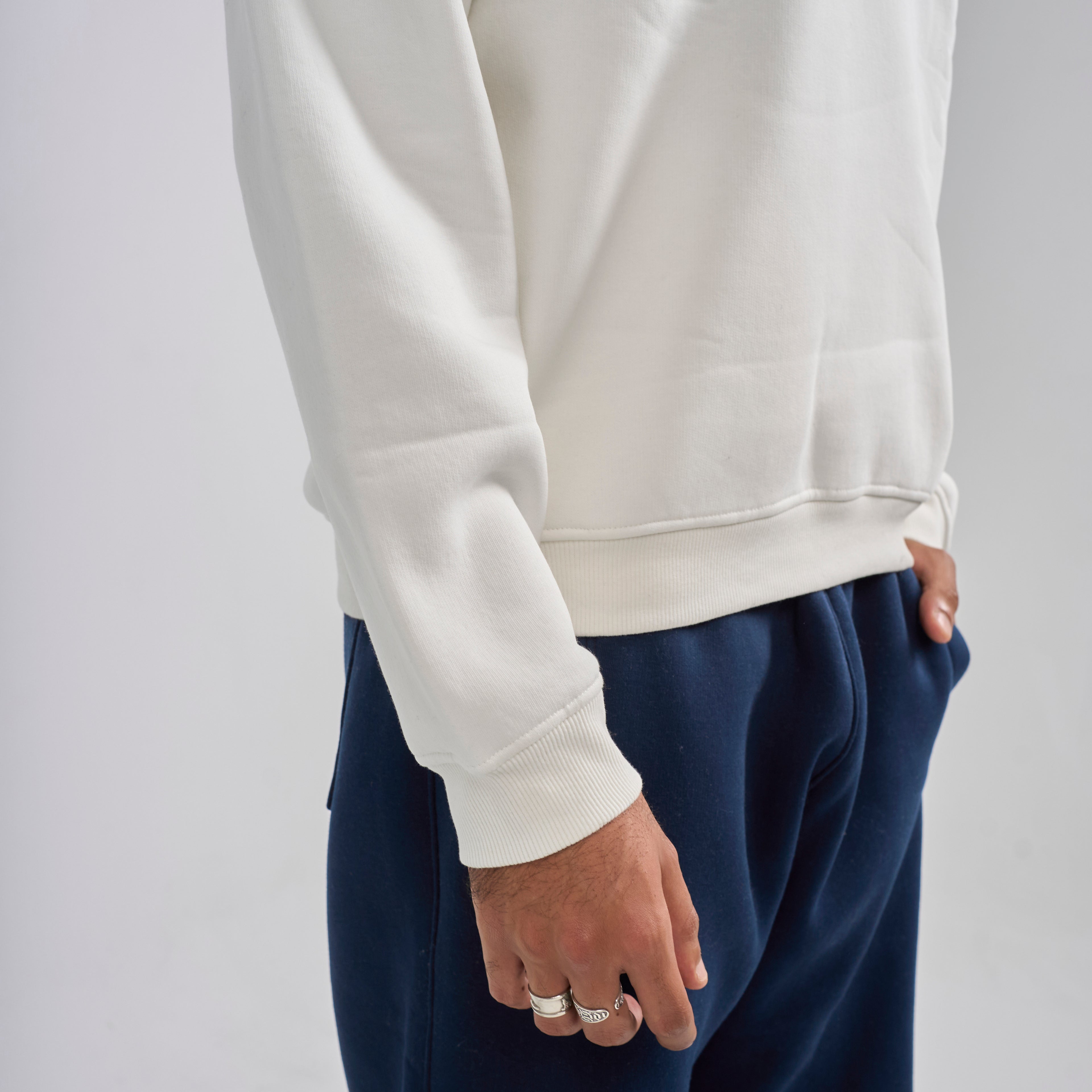 Polo Crewneck - White