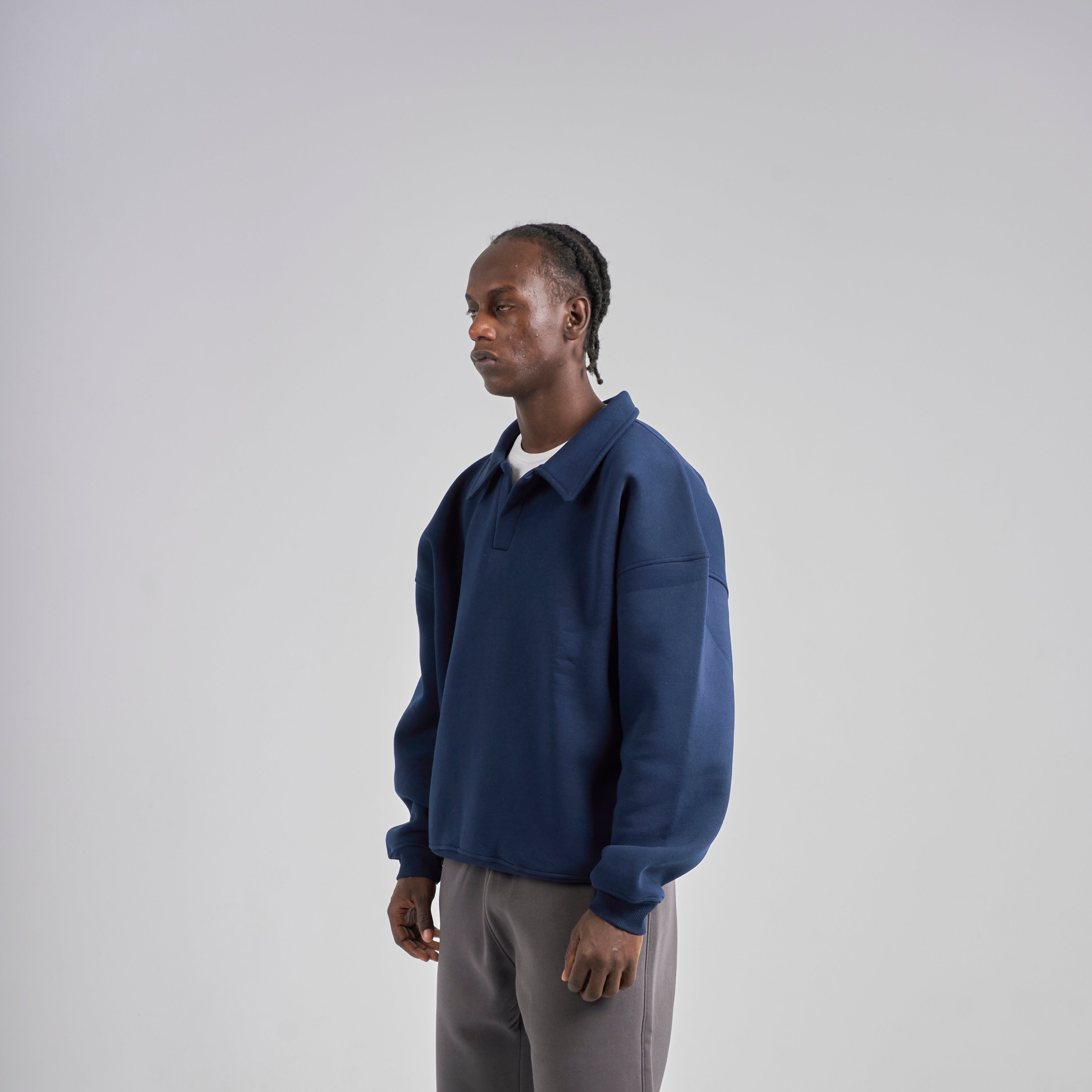 Polo Crewneck - Navy