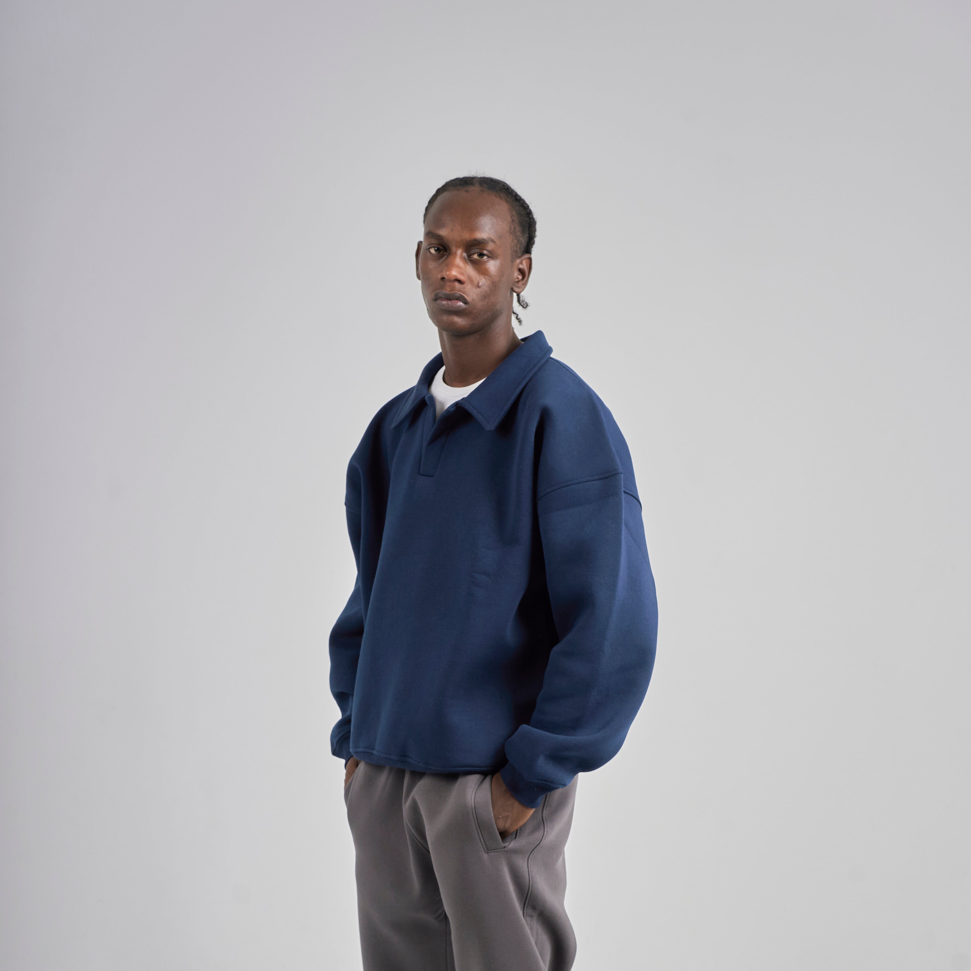 Polo Crewneck - Navy