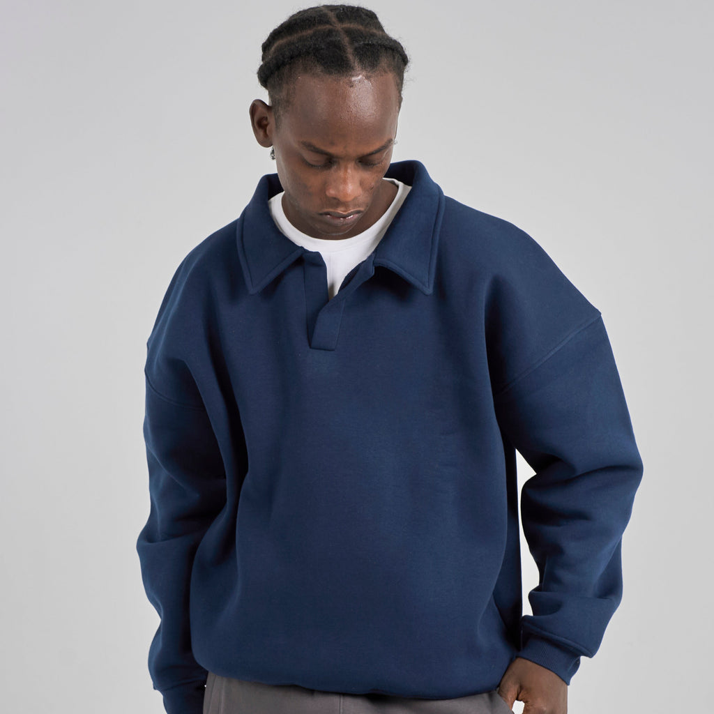 Polo Crewneck - Navy