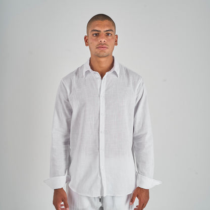 White Linen Shirt