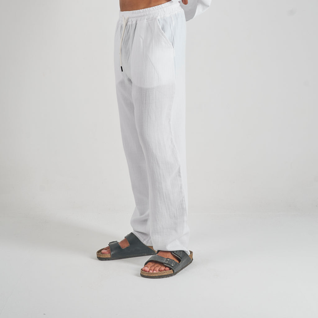 Linen Pants - White