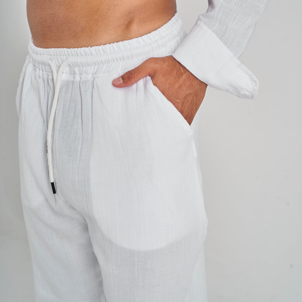 Linen Pants - White