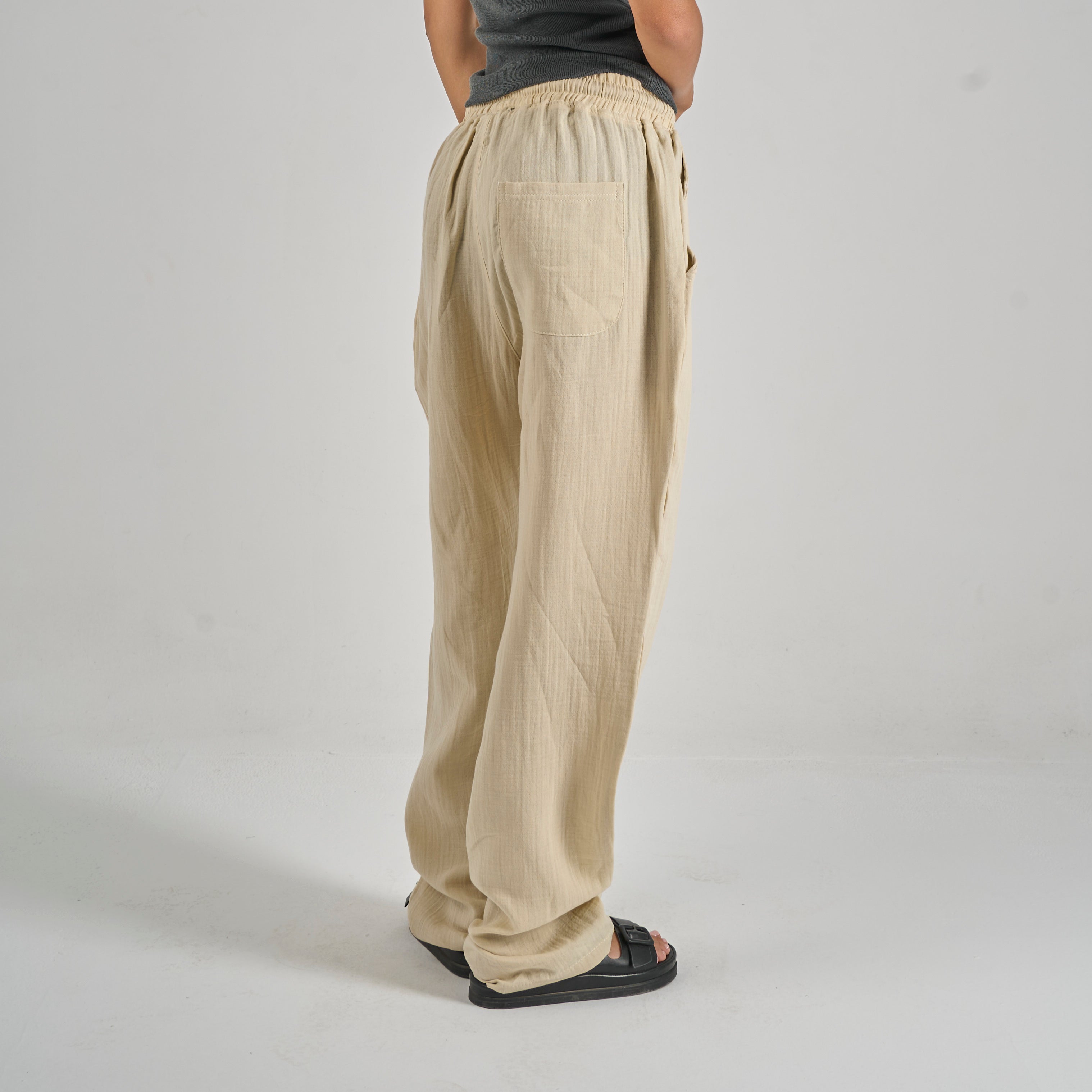 Linen Pants - Beige