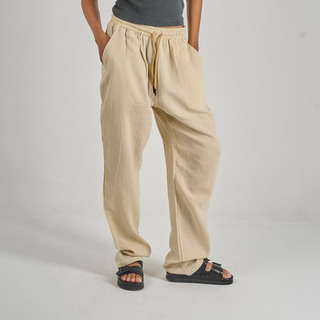 Linen Pants - Beige