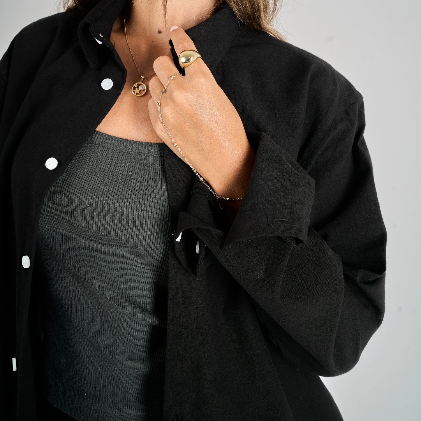 Black Linen Shirt