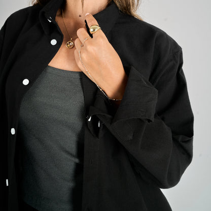 Black Linen Shirt