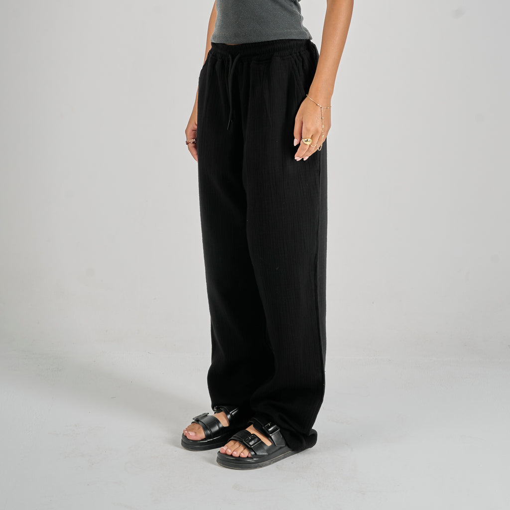 Linen Pants - Black