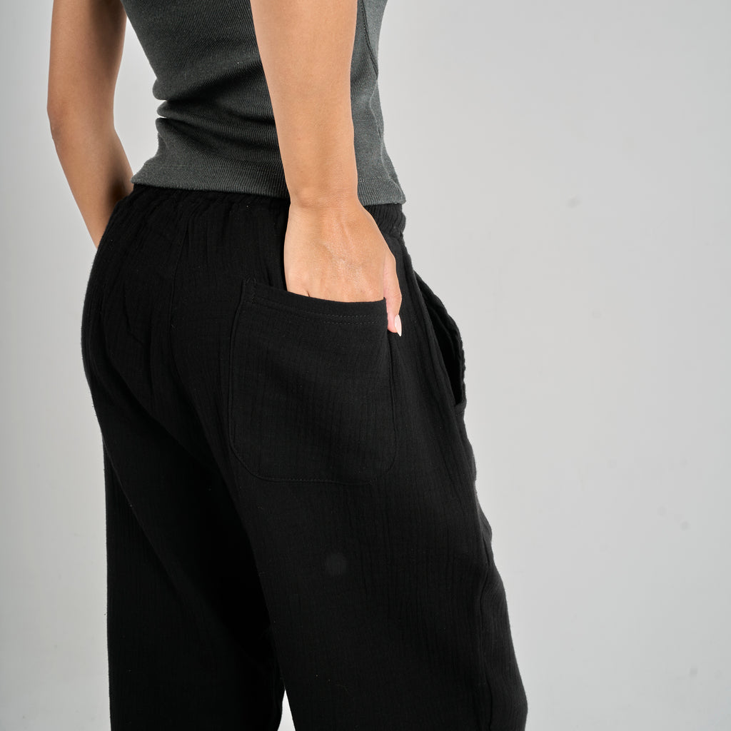 Linen Pants - Black
