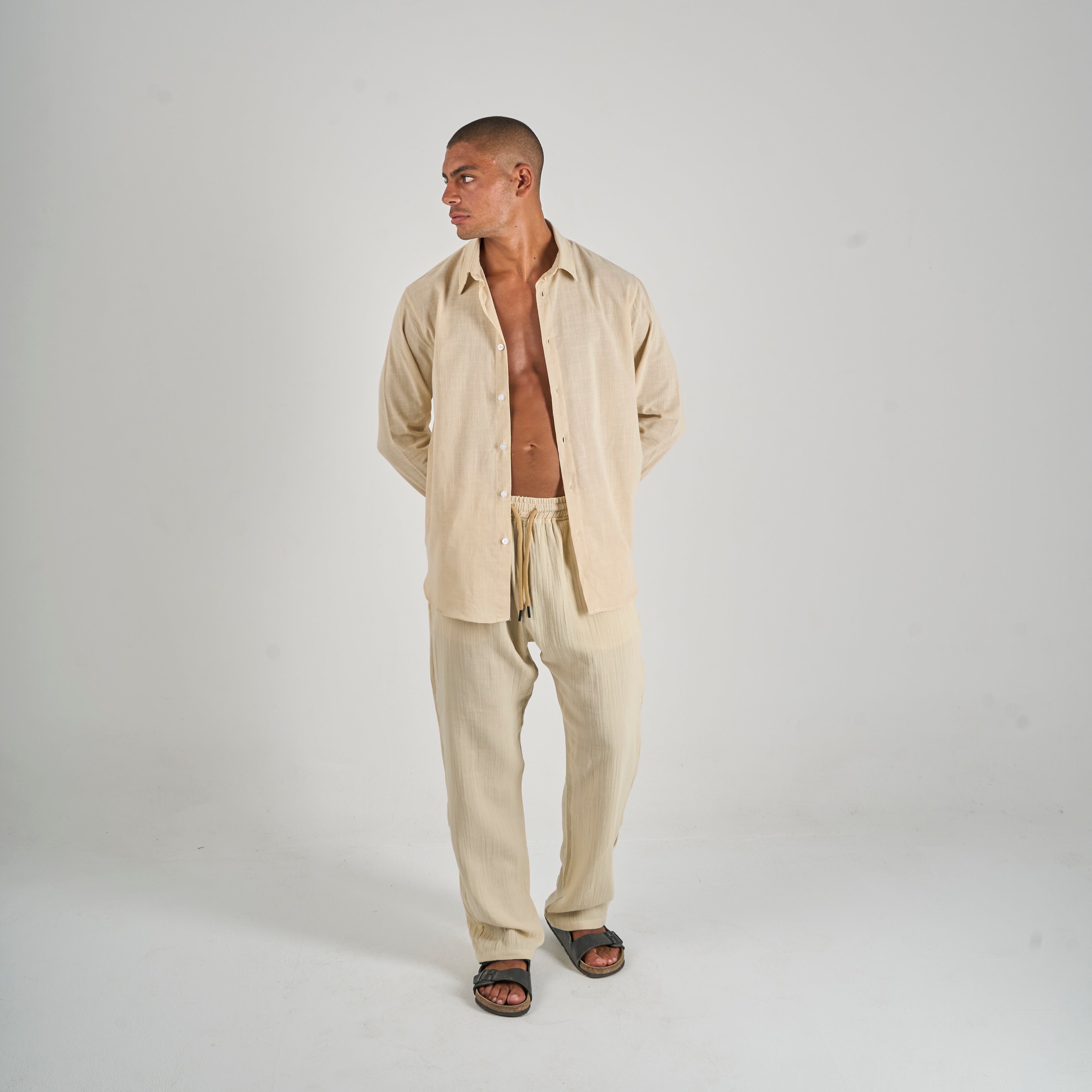 Linen Shirt - Beige