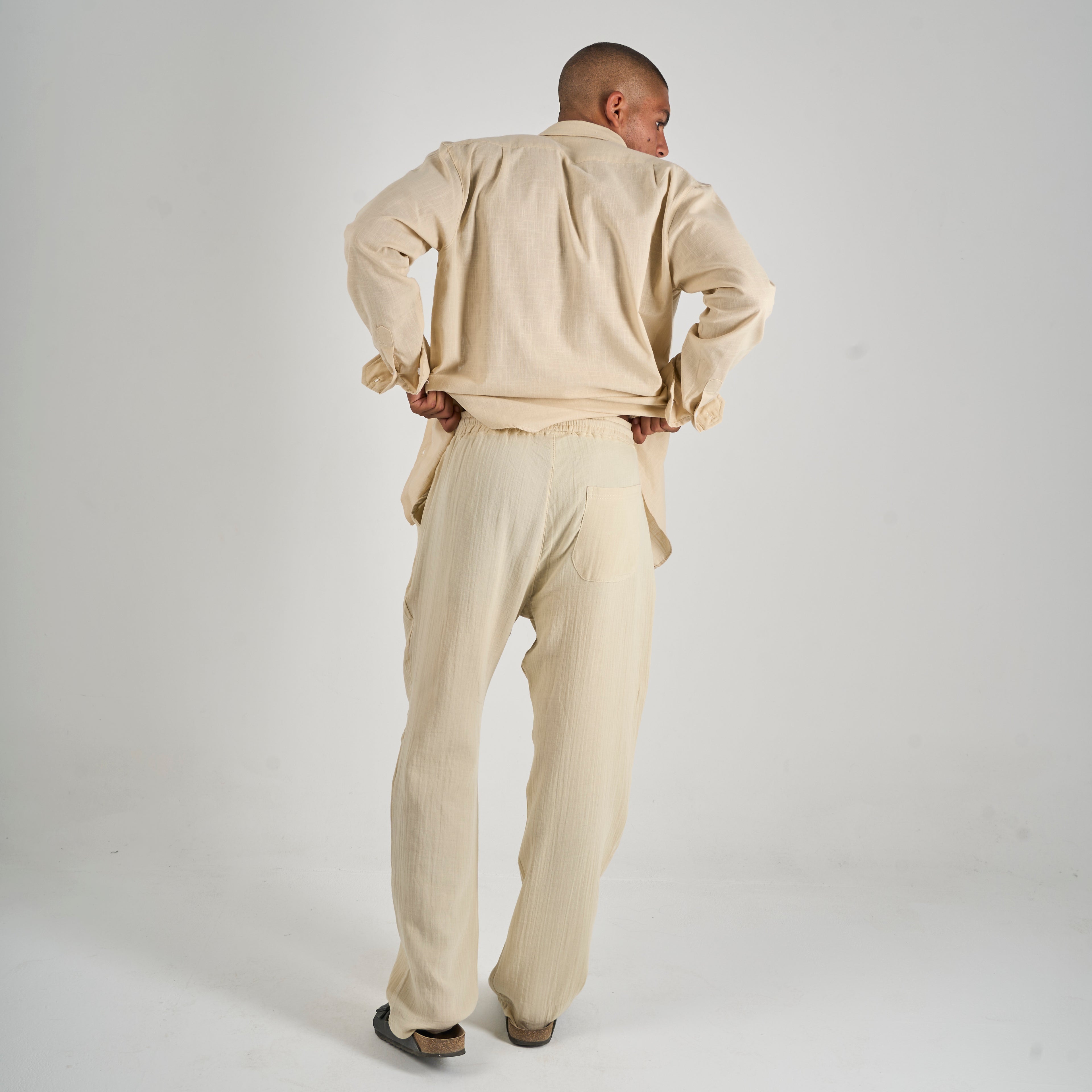 Linen Pants - Beige